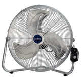 20 in. High-Velocity Floor or Wallmount Fan in Chrome